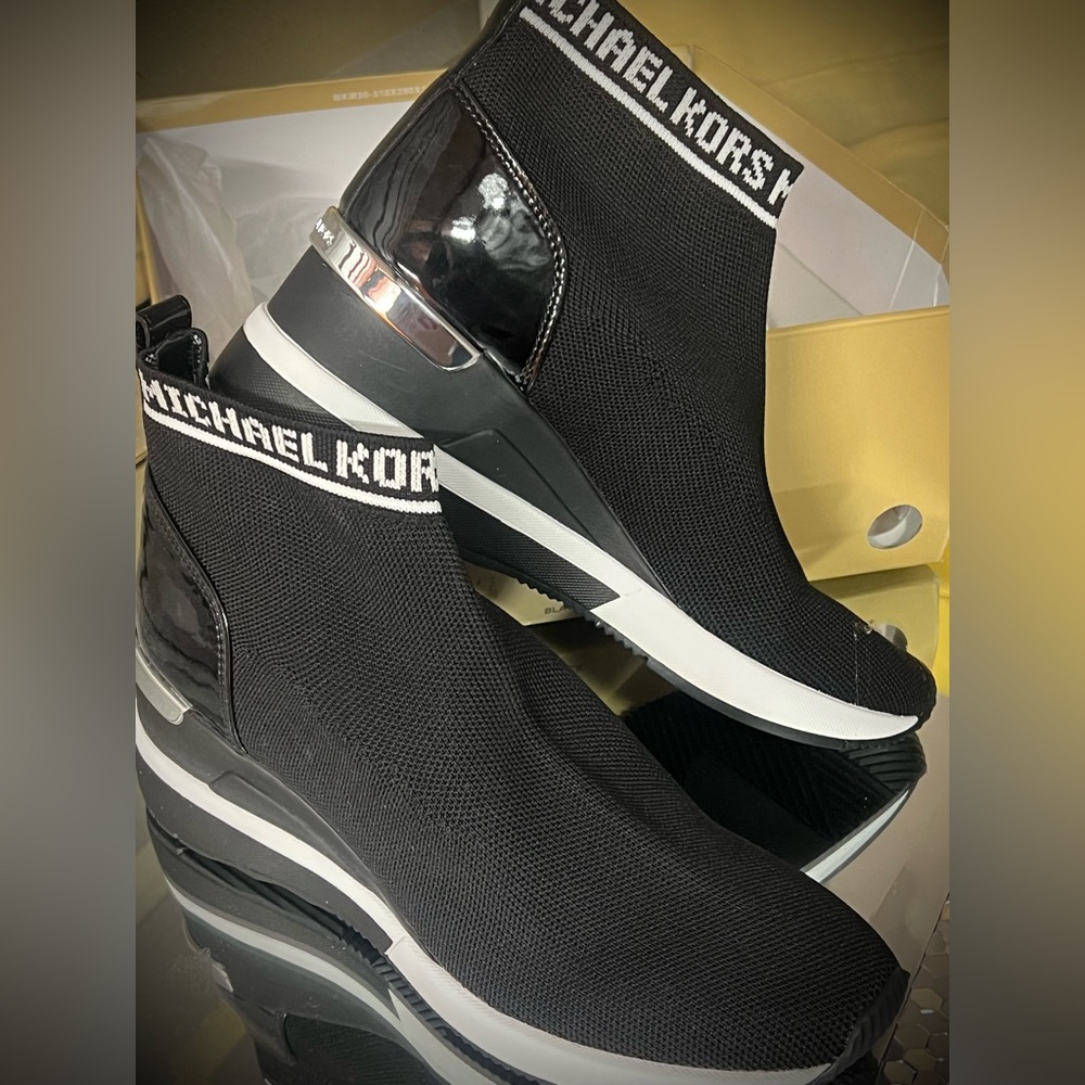 Michael Kors Black and White Men's Sneakers